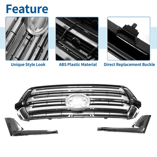 Front Upper Bumper Grille for Toyota Land Cruiser LC200 (2016-2021)