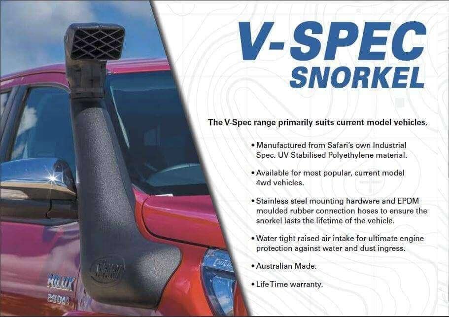 Safari V-Spec Snorkel to suit Isuzu D-MAX / Holden Rodeo 2008 - 2012