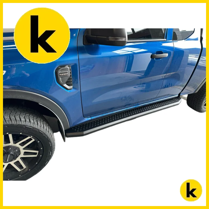 Side Step Running Board Mitsubishi Triton 2015-2018 F3 Black Steel Kren Bits