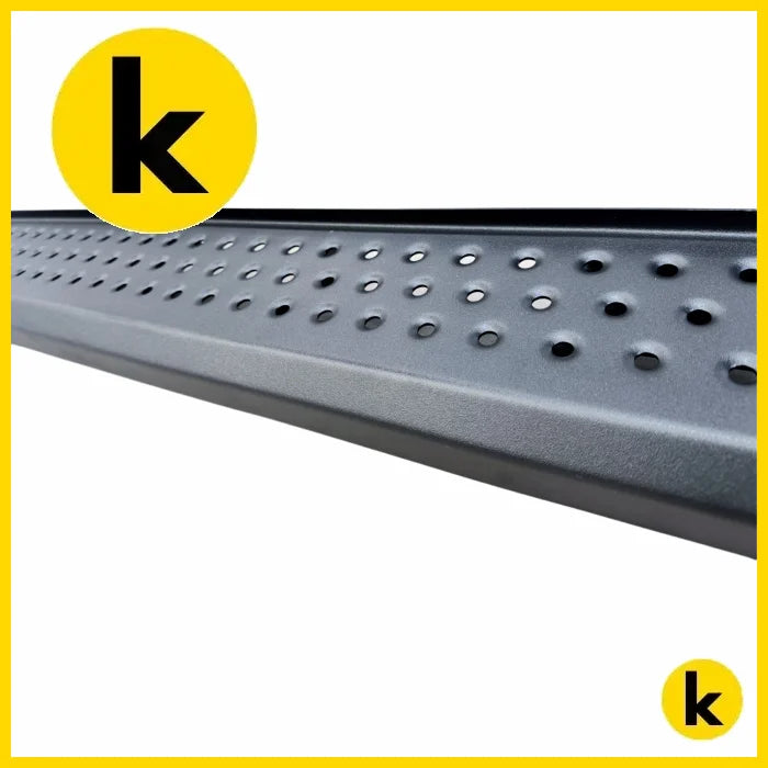 Side Step Running Board Mitsubishi Triton 2015-2018 F3 Black Steel Kren Bits