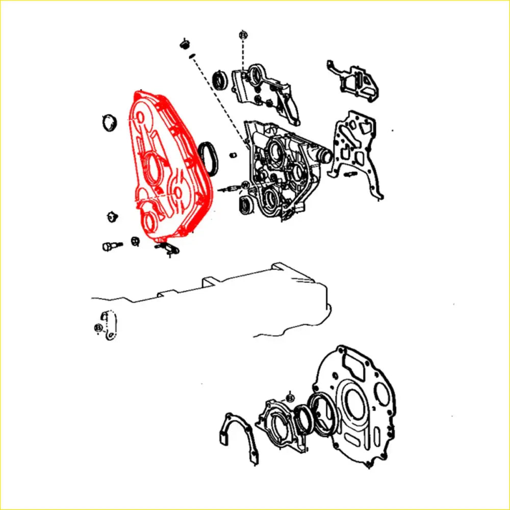 Timing Chain Belt Cover 2.2L for Toyota Hilux LN30 LN40 LN46 1979-1983 - Engine