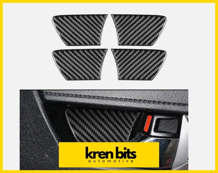 Toyota Hilux 15 - 21 Carbon Fibre Door Handle Bowl Trims