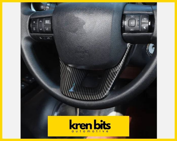 Toyota Hilux 15 - 21 Carbon Fibre Steering Wheel Trim