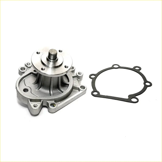 Silver metallic water pump with mounting flanges and black gasket for 2.4l toyota hilux 1983-1997