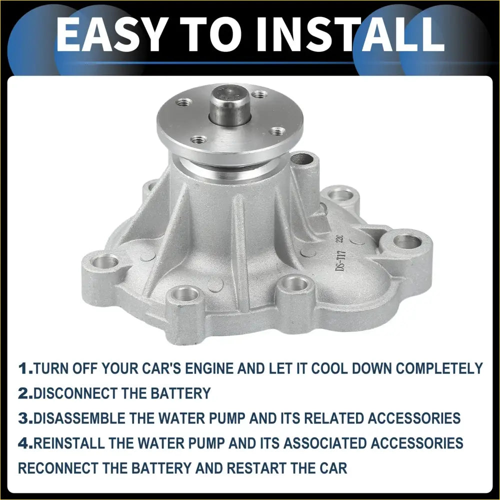 Water Pump with Gasket & Screws Kit for Toyota Van (1984-1989) - Cooling