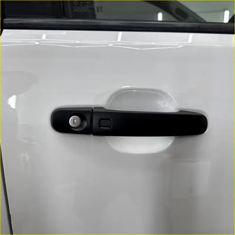 Black mazda bt-50 car door handle with integrated keyless entry button and lock mechanism for nz 2026 upgrades
