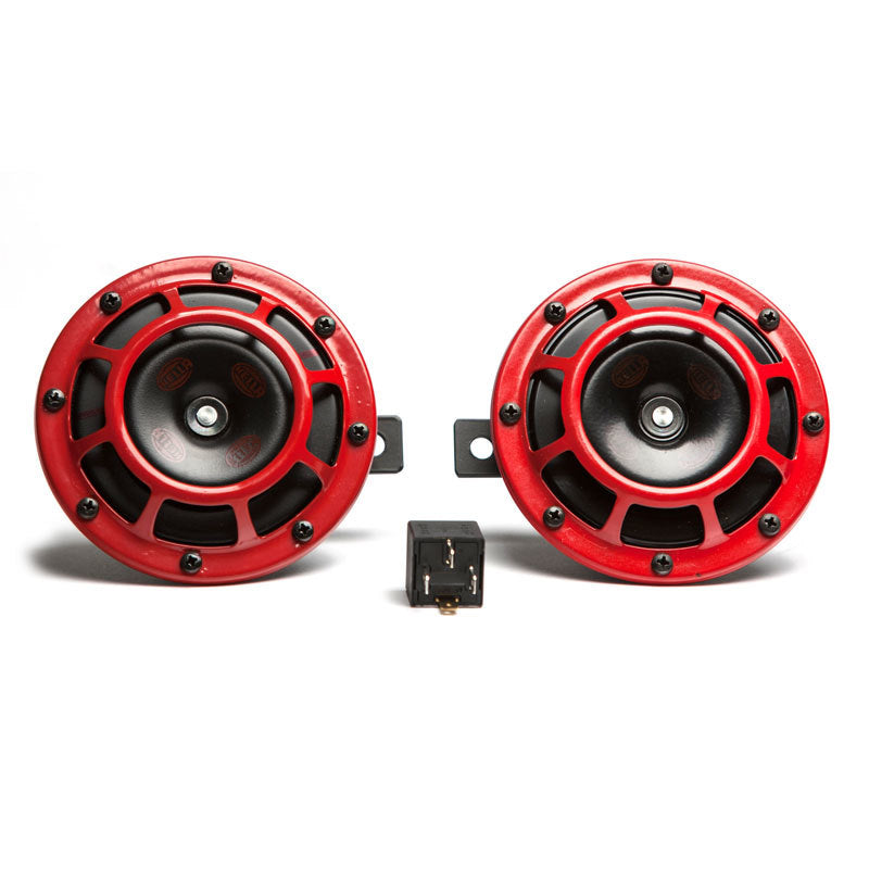 Hella Twin Supertone Horn Kit - Red