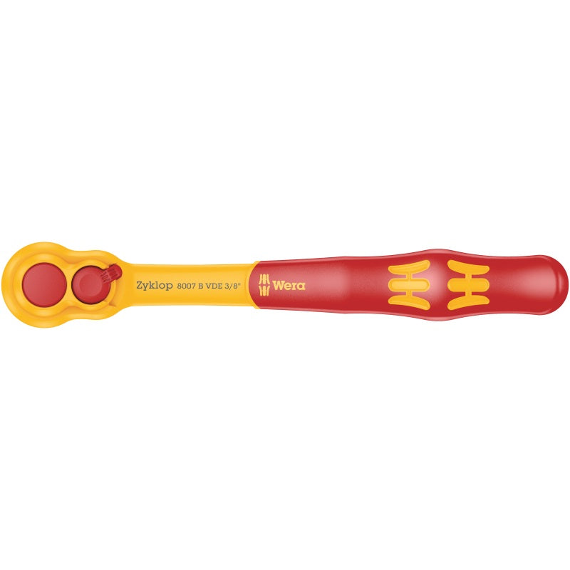 Wera 8007 B Vde Zyklop Ratchet, Insulated, With Switch
