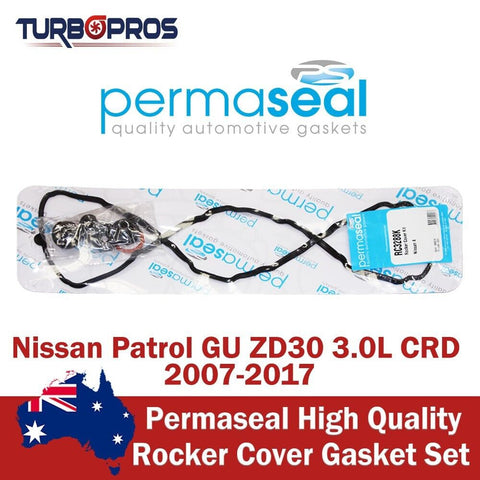 Nissan Patrol GU ZD30 3.0L CRD 2007-2017 Permaseal Rocker Cover Gasket Set