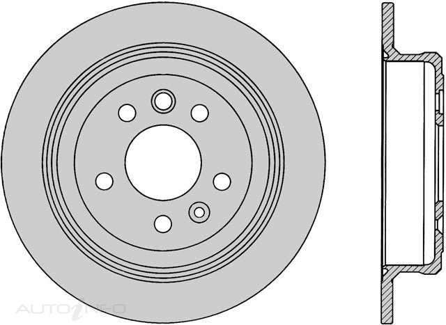 Protex Disc Rotor Rear Ford Falcon - DR133U
