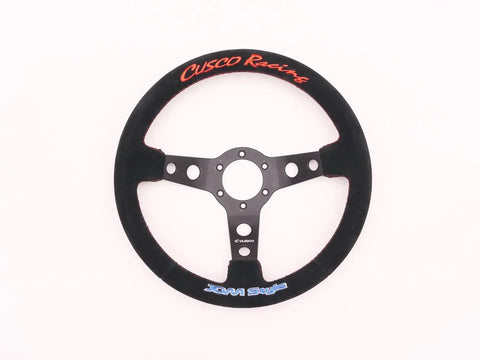 Cusco Racing Steering Wheel - Black Suede 350mm