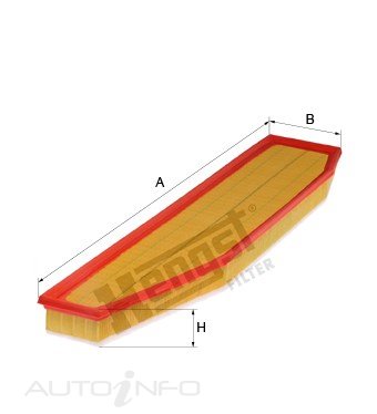 Hengst Air Filter Bmw X3 Diesel E83 04-On - E1018L