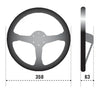 Sparco Steering Wheel 345 Leather - Black (image 4)