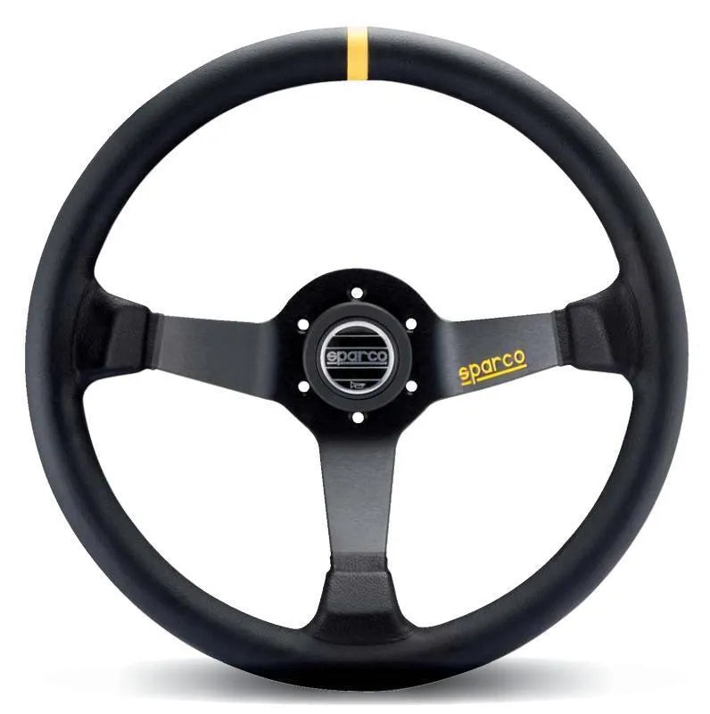 Sparco Steering Wheel 345 Leather - Black