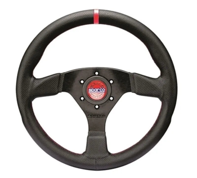 Sparco Steering Wheel R383 Champion - Black LeatherBlack Stitching
