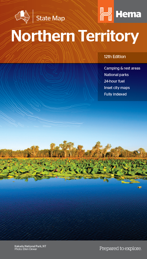 Hema Northern Territory State Map