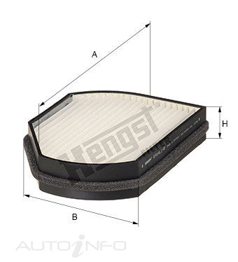 Hengst Cabin Filter Mercedes-Benz Chrysler Cross - E914LI-R