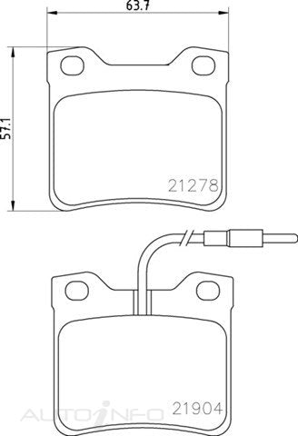 C-Plus Brake Pads Rear Mercedes-Benz Vito 96-On - MDB1855