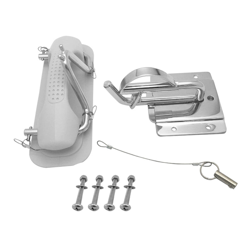 Boat Insta-Lock Snap Quick Davits Set Stainless Steel to suit Yacht — image 1