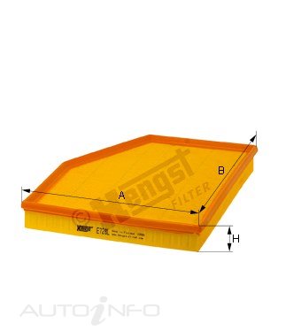 Hengst Air Filter Bmw 5 6 Series - E728L