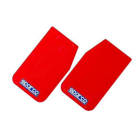 Sparco Mud Flap Pair - Red