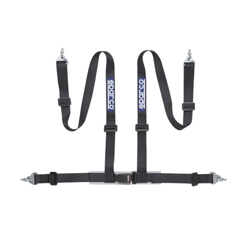 Sparco Belt 2 Inch 4Pt Snap-In - Black