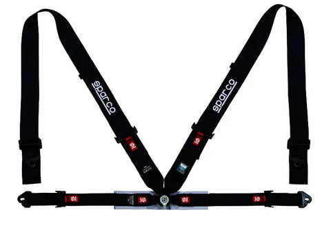Sparco Belt 4Pt 3in/2in Competition Harness - Black