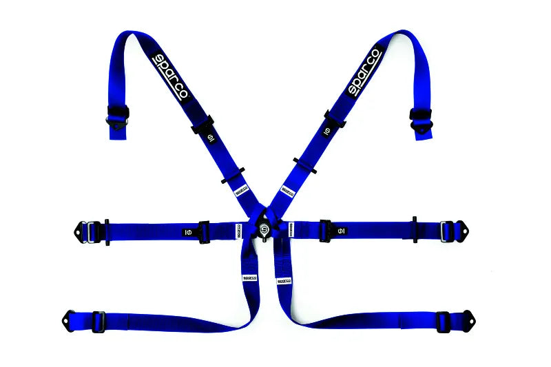 Sparco BELT 6 PNT 2in Formula Blue