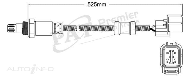 PAT Oxygen Sensor Pre/cat Walker - EGO-335