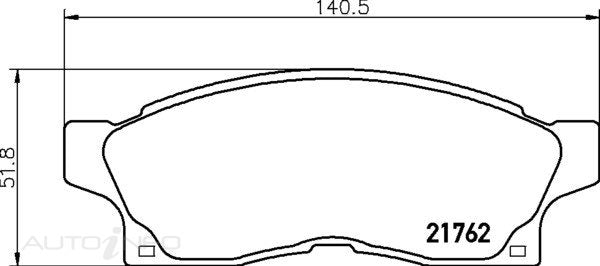 C-Plus Brake Pads Front Toyota MR2 2.0 89-On - MDB1498