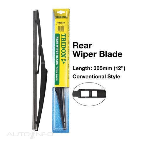 Tridon Rear Wiper Blade 12IN - TRB030