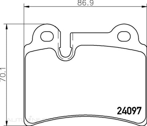 C-Plus Brake Pads Rear VW Touareg 03-On - MDB2740
