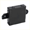 Black plastic rectangular front left driver door module with integrated mounts and a circular gear for dodge chrysler 2007-2020