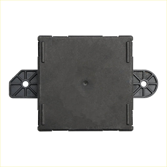 Black plastic square connector with side tabs and circular cutouts for 05026861ac front left driver door module dodge chrysler
