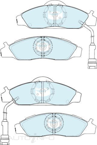 Bendix Brake Pads Front Ssa Mus Daewoo 96-On - DB13374WD