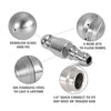 Stainless Steel Sewer Jetter Nozzle to suit 1in or 4in Drain Connection — image 4