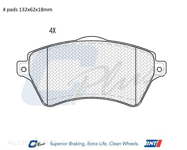 C-Plus Brake Pads Front Lancer Rover Free 97-On - MDB2152