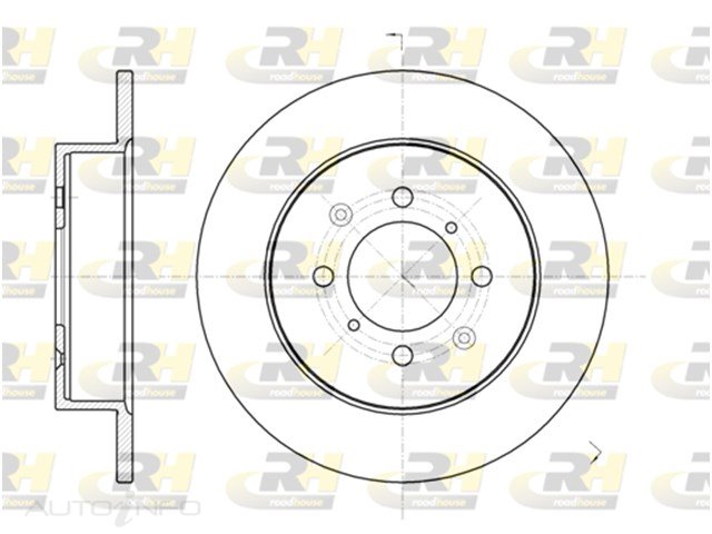 Brakeco Disc Rotor Rear Honda Civic EU EP 01-On - DR9230S-RH