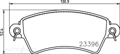 C-Plus Brake Pads Front Peugeot 206 306 99-On - MDB2012