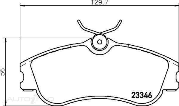 C-Plus Brake Pads Front Citroen Xsara Pica - MDB2067