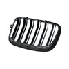 BMW E70 X5 / E71 X6 2007-2013 2x Front Grill Grille Gloss Black Suitable