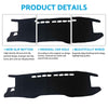 Non-Slip Dash Mat to suit Toyota Hilux 2020-2024 Black — image 3