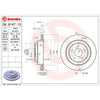 Brembo Brake Disc Rotor - Rear 266mm (Subaru Vented) - Single Rotor Only