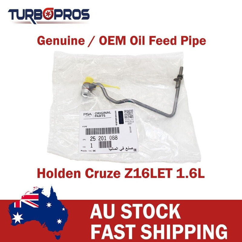 Holden Cruze Z16LET 1.6L Genuine Turbo Charger Oil Feed Pipe