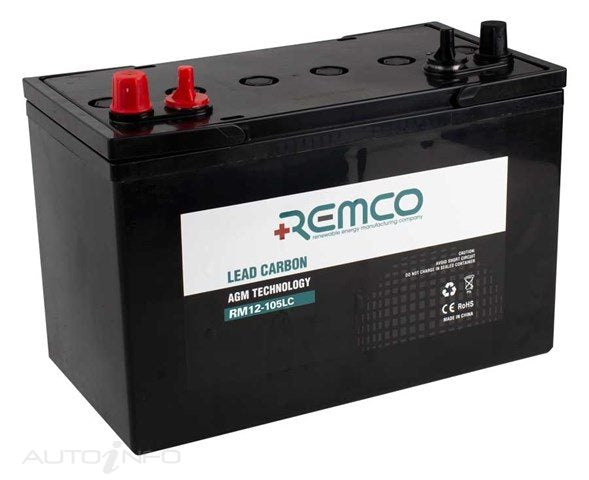 Remco Remco Lead Carbon RV Battery - RM12-105LC