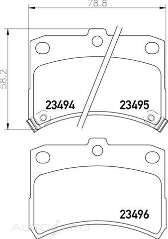C-Plus Brake Pads Front Daihatsu Mira Cuore 98-On - MDB1986