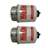 2x 3.6in 30 Micron Fuel Filter Element (Pair) to suit Toyota Amarok — image 2