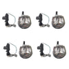 4x Chrome Power Operated Recessed Folding Whale Tail T-Lock Handle to suit — image 6