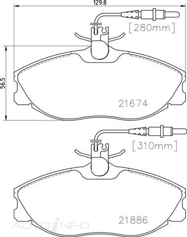 C-Plus Brake Pads Front Peugeot 406 Citroen Xsa - MDB1732
