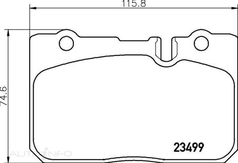 C-Plus Brake Pads Front Toyota Cel Cen Lexus - MDB1942